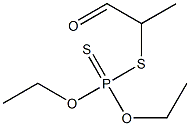 Dithiophosphoric acid O,O-diethyl S-(1-oxopropan-2-yl) ester,,结构式