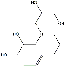 3,3'-(4-Hexenylimino)bis(propane-1,2-diol)|