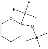 2-(Trifluoromethyl)-2-(trimethylsiloxy)tetrahydro-2H-pyran 结构式