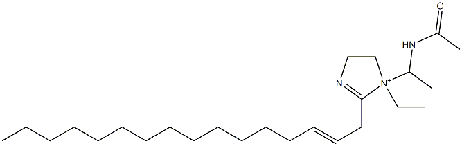 1-[1-(Acetylamino)ethyl]-1-ethyl-2-(2-hexadecenyl)-2-imidazoline-1-ium,,结构式