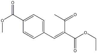 2-(4-Methoxycarbonylbenzylidene)acetoacetic acid ethyl ester Struktur