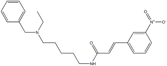 N-[5-(Ethylbenzylamino)pentyl]-3-(3-nitrophenyl)acrylamide Structure