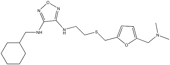 3-[[2-[[[5-[(Dimethylamino)methyl]furan-2-yl]methyl]thio]ethyl]amino]-4-(cyclohexylmethyl)aminofurazan