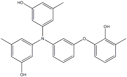  N,N-Bis(3-hydroxy-5-methylphenyl)-3-(2-hydroxy-3-methylphenoxy)benzenamine