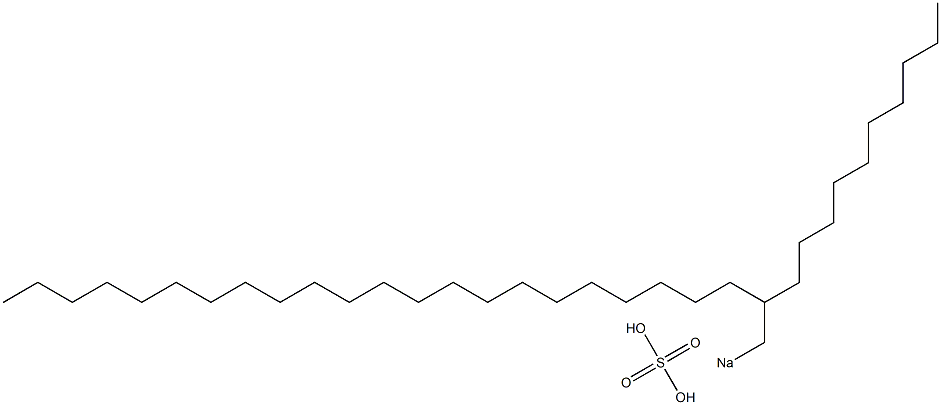 Sulfuric acid 2-decyltetracosyl=sodium salt