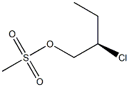 (+)-Methanesulfonic acid (R)-2-chlorobutyl ester,,结构式