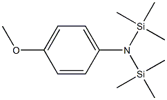 N,N-Bis(trimethylsilyl)-p-anisidine 结构式