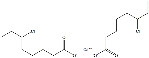 ビス(6-クロロオクタン酸)カルシウム 化学構造式