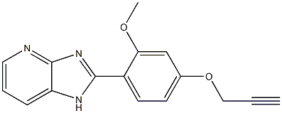 2-[2-Methoxy-4-(2-propynyloxy)phenyl]-1H-imidazo[4,5-b]pyridine,,结构式