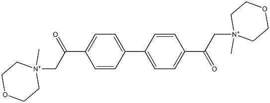 4,4'-[[1,1'-Biphenyl-4,4'-diyl]bis(2-oxo-2,1-ethanediyl)]bis(4-methylmorpholinium)|
