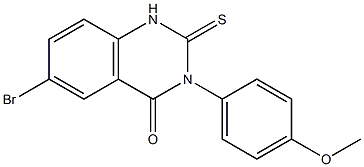 1,2-Dihydro-3-(4-methoxyphenyl)-6-bromo-2-thioxoquinazolin-4(3H)-one