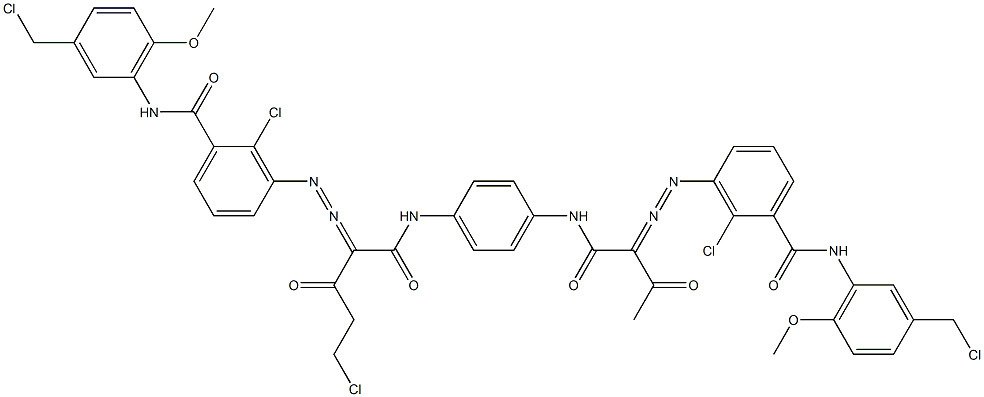 3,3'-[2-(Chloromethyl)-1,4-phenylenebis[iminocarbonyl(acetylmethylene)azo]]bis[N-[3-(chloromethyl)-6-methoxyphenyl]-2-chlorobenzamide]