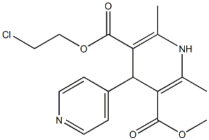 4-(Pyridin-4-yl)-1,4-dihydro-2,6-dimethylpyridine-3,5-dicarboxylic acid 3-methyl 5-(2-chloroethyl) ester