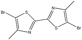 5,5'-Dibromo-4,4'-dimethyl-2,2'-bithiazole,,结构式