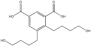 4,5-Bis(4-hydroxybutyl)isophthalic acid,,结构式