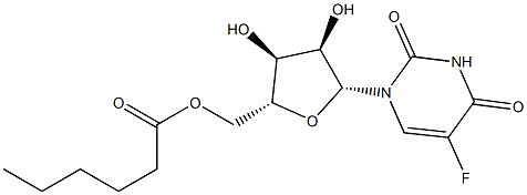 5-Fluoro-5'-O-hexanoyluridine Structure