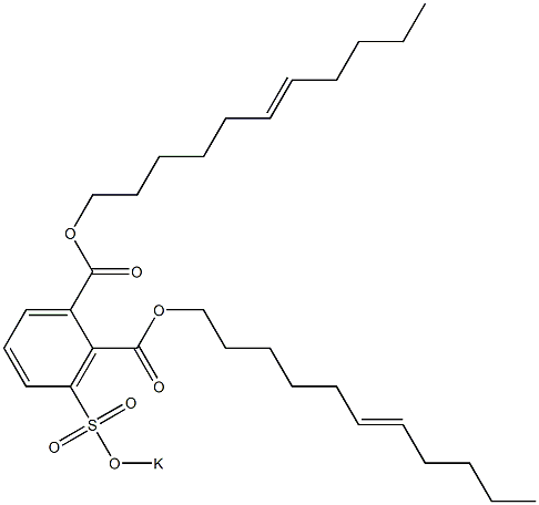 3-(Potassiosulfo)phthalic acid di(6-undecenyl) ester 结构式