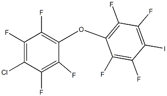 1-(4-Iodo-2,3,5,6-tetrafluorophenoxy)-4-chloro-2,3,5,6-tetrafluorobenzene 结构式