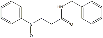 N-Benzyl-3-(phenylsulfinyl)propanamide Struktur