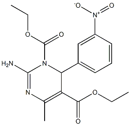 3,4-Dihydro-2-amino-4-(3-nitrophenyl)-6-methylpyrimidine-3,5-dicarboxylic acid diethyl ester