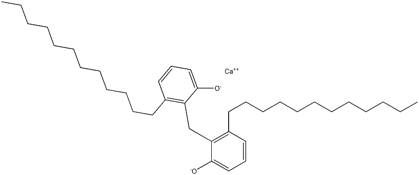 Calcium 2,2'-methylenebis(3-dodecylphenoxide) Structure