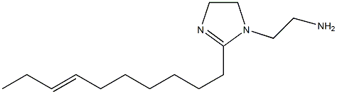 1-(2-アミノエチル)-2-(7-デセニル)-2-イミダゾリン 化学構造式