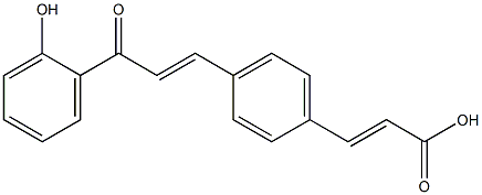 3-[4-[(E)-3-(2-Hydroxyphenyl)-3-oxo-1-propenyl]phenyl]propenoic acid,,结构式