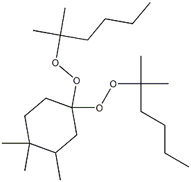 3,4,4-Trimethyl-1,1-bis(1,1-dimethylpentylperoxy)cyclohexane,,结构式