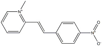 2-(4-Nitrostyryl)-N-methylpyridinium,,结构式