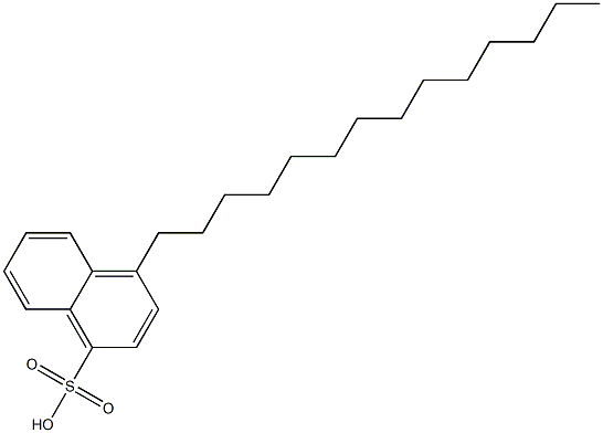 4-Tetradecyl-1-naphthalenesulfonic acid,,结构式