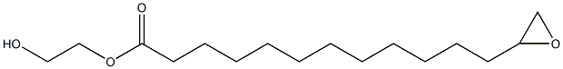 13,14-Epoxymyristic acid 2-hydroxyethyl ester Structure