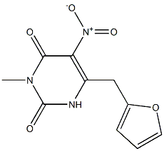 3-Methyl-5-nitro-6-[(2-furanyl)methyl]pyrimidine-2,4(1H,3H)-dione