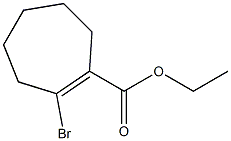 2-Bromo-1-cycloheptene-1-carboxylic acid ethyl ester 结构式