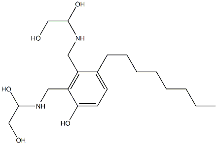 2,3-Bis[[(1,2-dihydroxyethyl)amino]methyl]-4-octylphenol