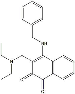 4-[Benzylamino]-3-[(diethylamino)methyl]naphthalene-1,2-dione