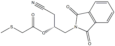 (Methylthio)acetic acid (R)-1-(cyanomethyl)-2-[(1,3-dihydro-1,3-dioxo-2H-isoindol)-2-yl]ethyl ester