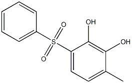 2,3-Dihydroxy-4-methyl[sulfonylbisbenzene] 结构式