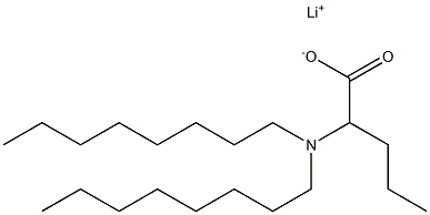 2-(Dioctylamino)valeric acid lithium salt,,结构式