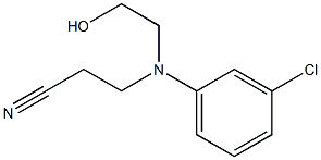 N-(2-Cyanoethyl)-N-(2-hydroxyethyl)-m-chloroaniline Struktur
