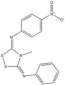 3-(4-Nitrophenylimino)-4-methyl-5-phenylimino-1,2,4-dithiazolidine