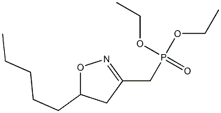 (5-Pentyl-2-isoxazolin-3-yl)methylphosphonic acid diethyl ester Struktur
