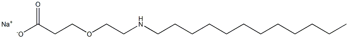 3-[2-(Dodecylamino)ethoxy]propionic acid sodium salt Structure