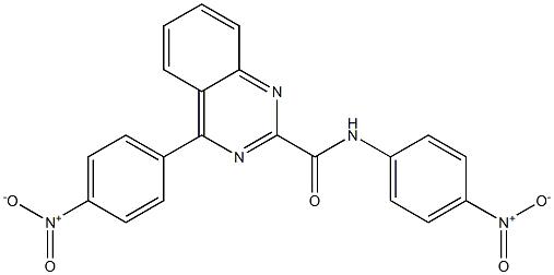 N-(4-Nitrophenyl)-4-(4-nitrophenyl)quinazoline-2-carboxamide 结构式