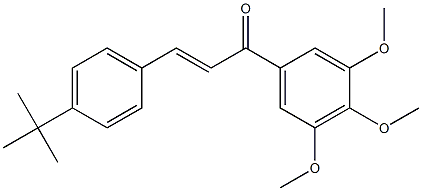 4-tert-Butyl-3',4',5'-trimethoxy-trans-chalcone Struktur