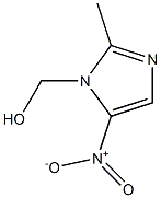 1-(Hydroxymethyl)-2-methyl-5-nitro-1H-imidazole,,结构式