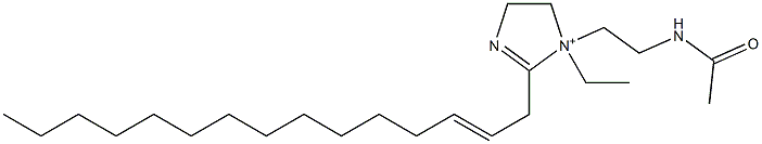 1-[2-(Acetylamino)ethyl]-1-ethyl-2-(2-pentadecenyl)-2-imidazoline-1-ium,,结构式