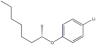 (+)-[p-[[(S)-1-Methylheptyl]oxy]phenyl] lithium Struktur