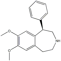 [1R,(+)]-1-Phenyl-7,8-dimethoxy-2,3,4,5-tetrahydro-1H-3-benzazepine,,结构式