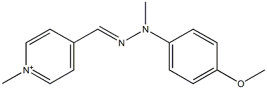 1-Methyl-4-[[2-methyl-2-(4-methoxyphenyl)hydrazono]methyl]pyridinium