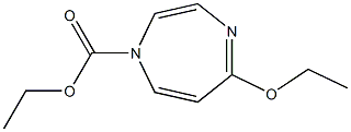 5-Ethoxy-1H-1,4-diazepine-1-carboxylic acid ethyl ester Structure